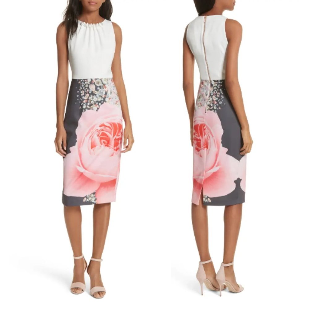 Ted Baker BLENHEIM PALACE Embellished Sheath Dress